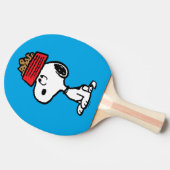 pinda's | Snoopy balanceert his Dog Dish Tafeltennisbatje (Zijkant)