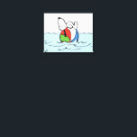 pinda's | Snoopy Beach Ball Beach Canvas Afdruk<br><div class="desc">Bekijk dit leuke Peanuts-ontwerp met Snoopy.</div>