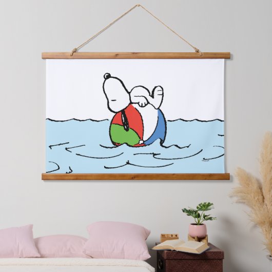 pinda's | Snoopy Beach Ball Beach Hangend Wandkleed (Slaapkamer)