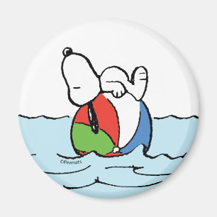 pinda's   Snoopy Beach Ball Beach Magneet