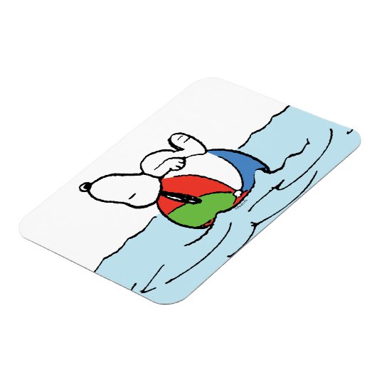 pinda's | Snoopy Beach Ball Beach Magneet (Linkerzijde)