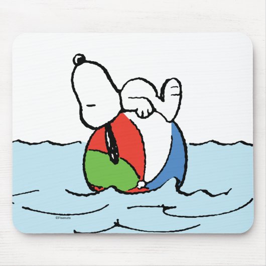 pinda's | Snoopy Beach Ball Beach Muismat (Voorkant)