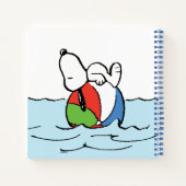pinda's | Snoopy Beach Ball Beach Notitieboek (Achterkant)