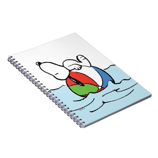 pinda's | Snoopy Beach Ball Beach Notitieboek (Rechterzijde)