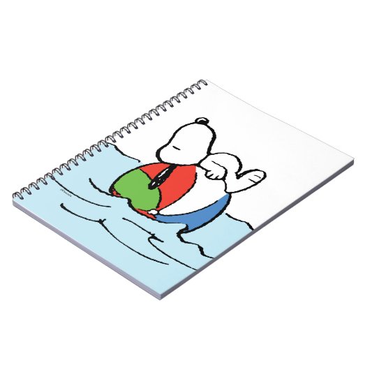 pinda's | Snoopy Beach Ball Beach Notitieboek (Linkerzijde)