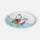 pinda's | Snoopy Beach Ball Beach Papieren Bordje (Gekanteld)