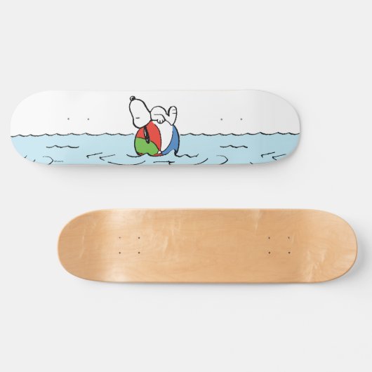 pinda's | Snoopy Beach Ball Beach Persoonlijk Skateboard (Horizontaal)