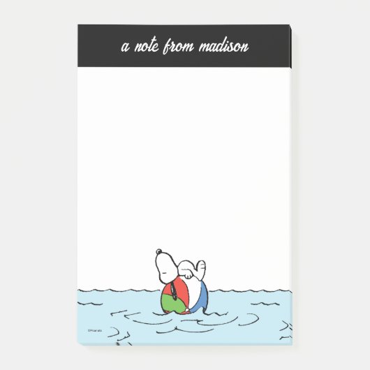 pinda's | Snoopy Beach Ball Beach Post-it® Notes (Voorkant)