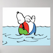 pinda's | Snoopy Beach Ball Beach Poster (Voorkant)