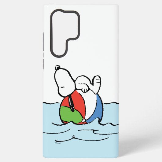 pinda's | Snoopy Beach Ball Beach Samsung Galaxy Hoesje (Achterkant)