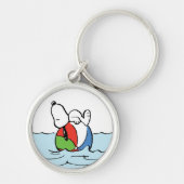 pinda's | Snoopy Beach Ball Beach Sleutelhanger (Voorkant)