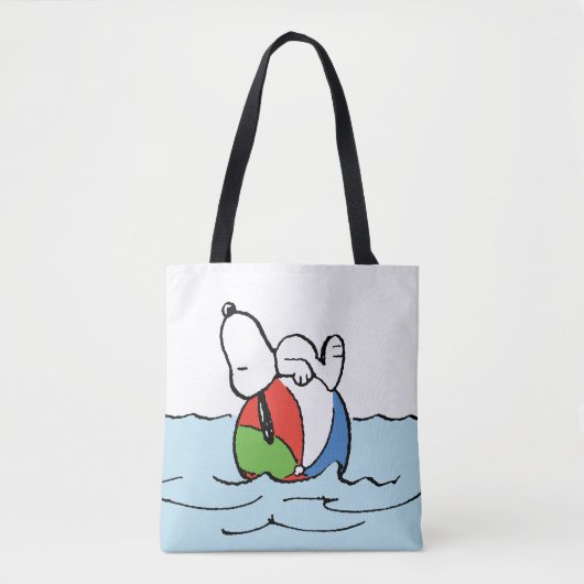 pinda's | Snoopy Beach Ball Beach Tote Bag (Voorkant)