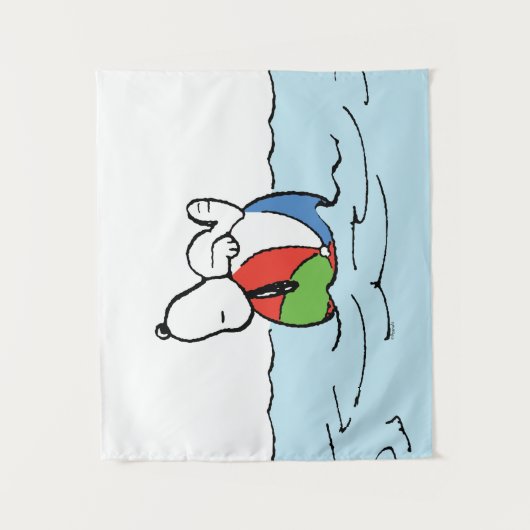 pinda's | Snoopy Beach Ball Beach Wandkleed (Voorkant)