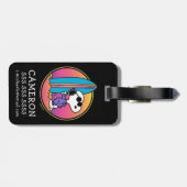 pinda's | Snoopy Beach Beagle Bagagelabel (Achterkant horizontaal)