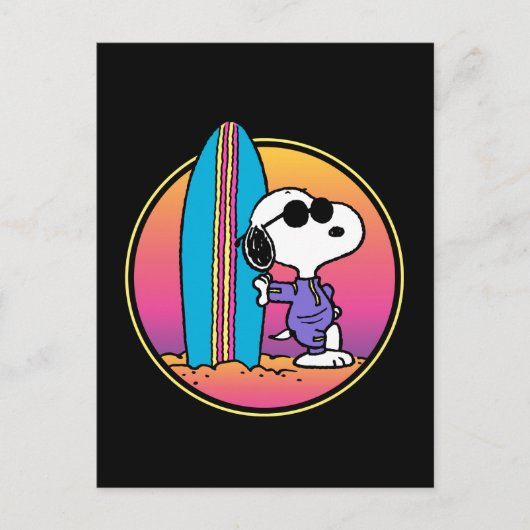 pinda's | Snoopy Beach Beagle Briefkaart (Voorkant)