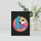 pinda's | Snoopy Beach Beagle Briefkaart (Staand voorkant)