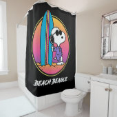 pinda's | Snoopy Beach Beagle Douchegordijn (In situ)