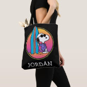 pinda's | Snoopy Beach Beagle | Jouw namen toevoeg Tote Bag (Dichtbij)