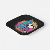 pinda's | Snoopy Beach Beagle Papieren Bordje (Gebogen)