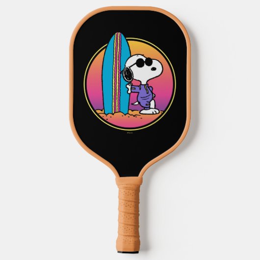 pinda's | Snoopy Beach Beagle Pickleball Paddle (Achterkant)
