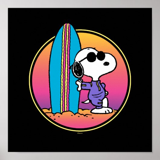 pinda's | Snoopy Beach Beagle Poster (Voorkant)