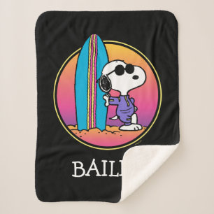 pinda's   Snoopy Beach Beagle Sherpa Deken