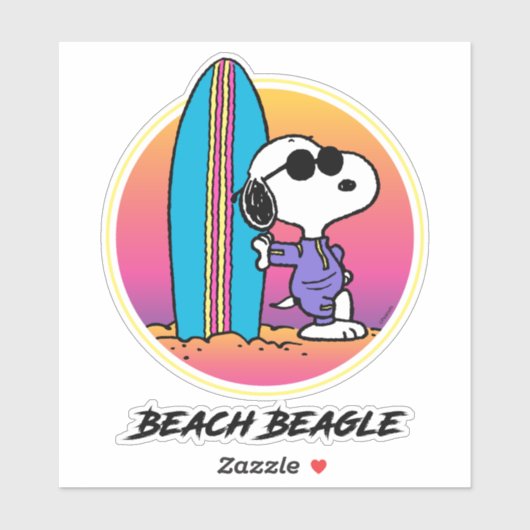pinda's | Snoopy Beach Beagle Sticker (Vel)