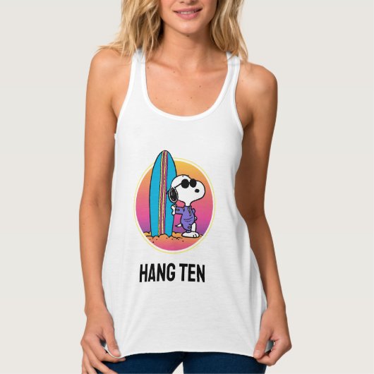 pinda's | Snoopy Beach Beagle Tanktop (Voorkant)