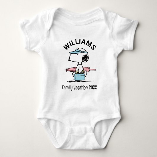 pinda's | Snoopy Beach Walk Family Vacking Romper (Voorkant)
