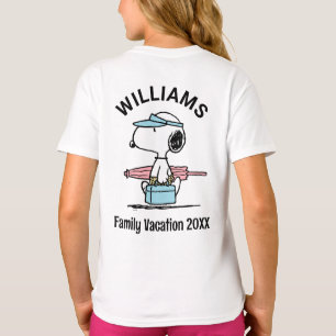 pinda's Snoopy Beach Walk Family Vacking T-shirt