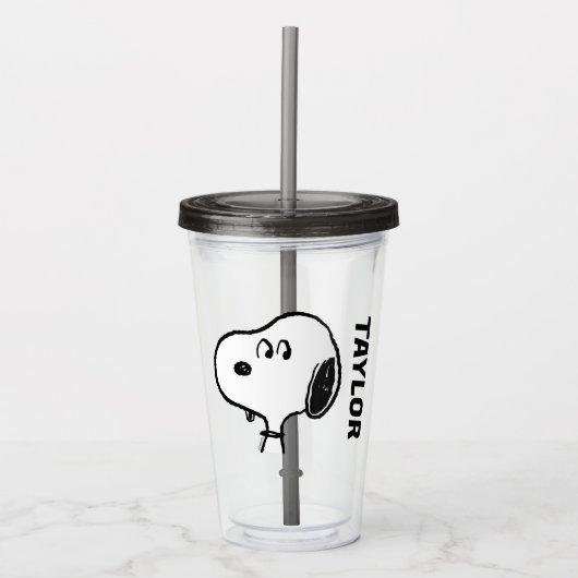 pinda's | Snoopy-beelden Acryl Drinkbeker (Voorkant)