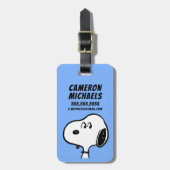 pinda's | Snoopy-beelden Bagagelabel (Voorkant verticaal)