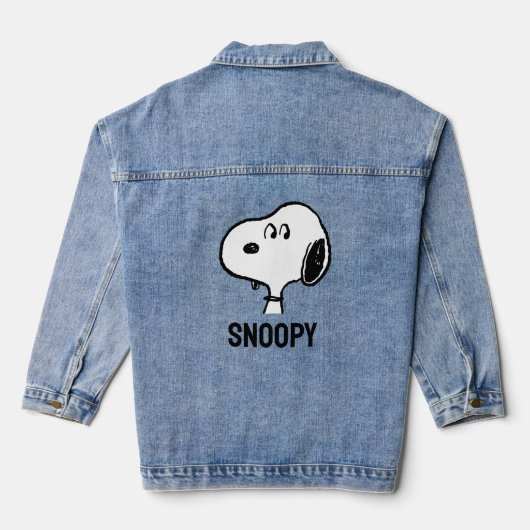 pinda's | Snoopy-beelden Denim Jacket (Achterkant)