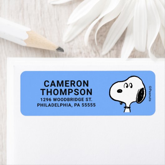 pinda's | Snoopy-beelden Etiket (Insitu)
