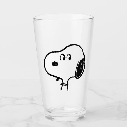 pinda's | Snoopy-beelden Glas (Voorkant)
