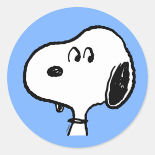 pinda's   Snoopy-beelden Ronde Sticker