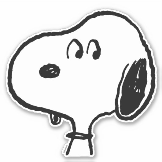 pinda's | Snoopy-beelden Sticker (Voorkant)