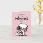 Pinda's | Snoopy bezorgt Valentijnskaarten Kaart (Gele Bloem)
