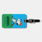 pinda's | Snoopy bij Bat Bagagelabel (Voorkant horizontaal)