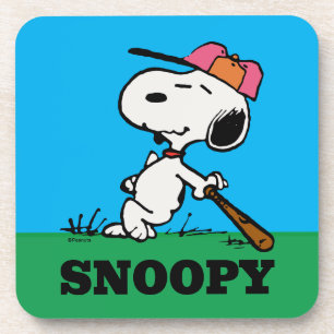 pinda's   Snoopy bij Bat Bier Onderzetter
