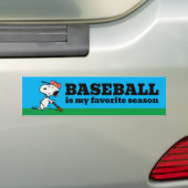 pinda's | Snoopy bij Bat Bumpersticker (Op auto)