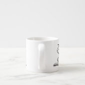 pinda's | Snoopy bij Bat Espresso Kop (Achterkant)