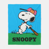 pinda's | Snoopy bij Bat Fleece Deken (Voorkant)