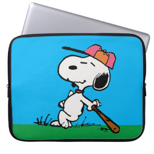 pinda's   Snoopy bij Bat Laptop Sleeve