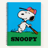 pinda's | Snoopy bij Bat Notitieboek (Voorkant)
