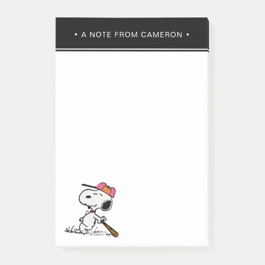 pinda's | Snoopy bij Bat Post-it® Notes (Voorkant)