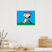 pinda's | Snoopy bij Bat Poster (Keuken)