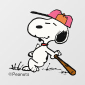 pinda's | Snoopy bij Bat Raamsticker (Vel)