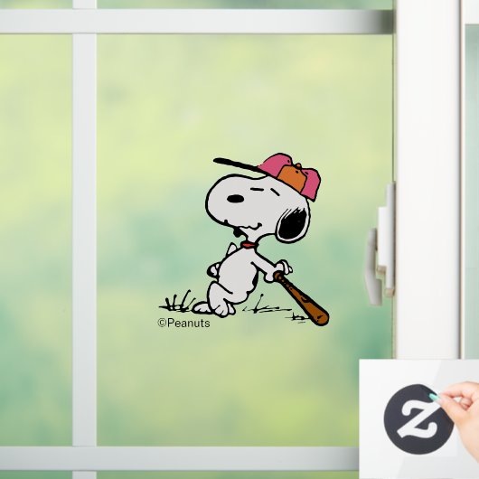 pinda's | Snoopy bij Bat Raamsticker (Huis)
