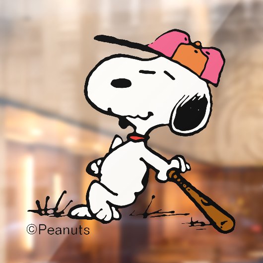 pinda's | Snoopy bij Bat Raamsticker (Vel 2)